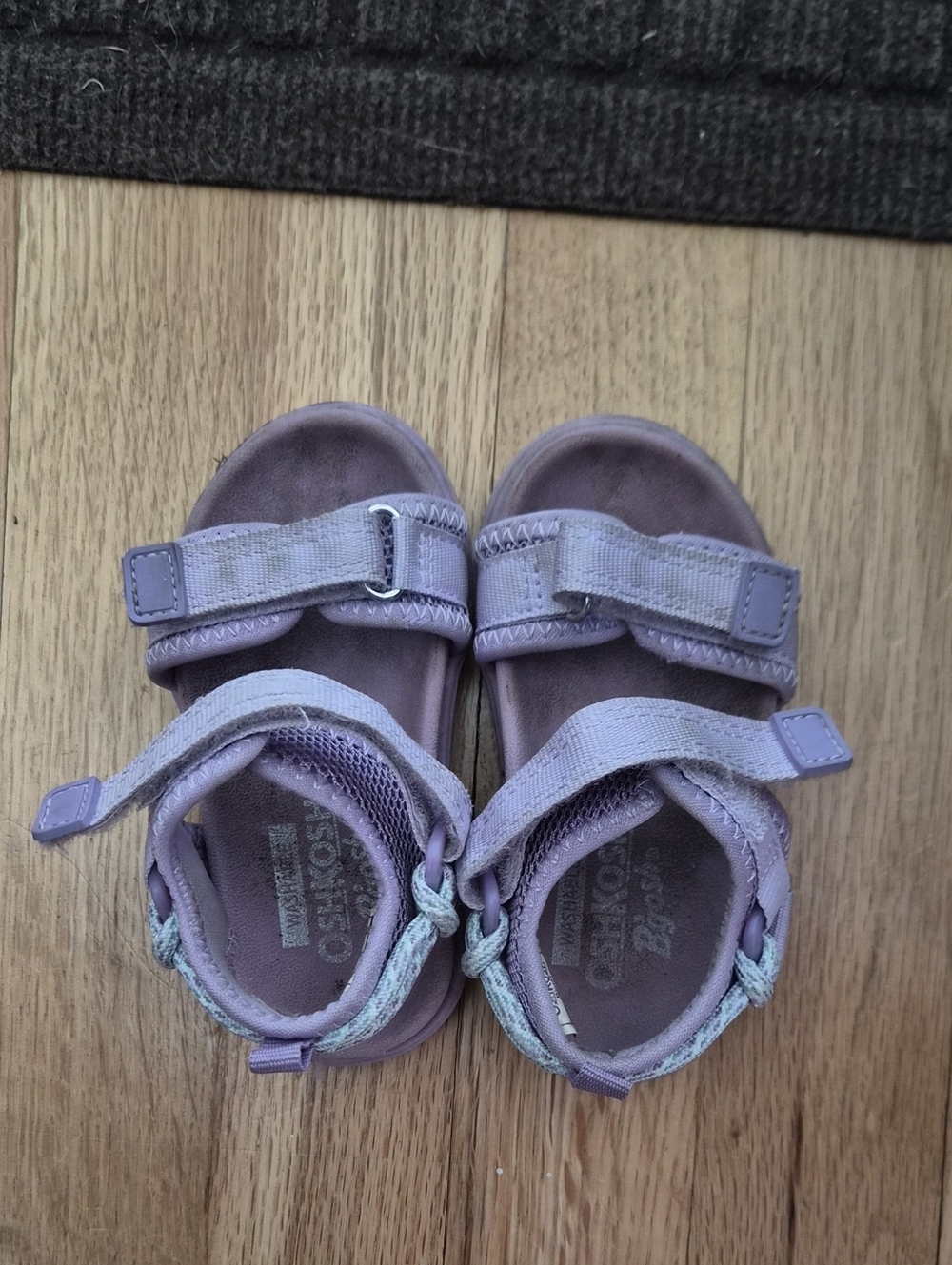 Kids Purple Adjustable Strap Sandals